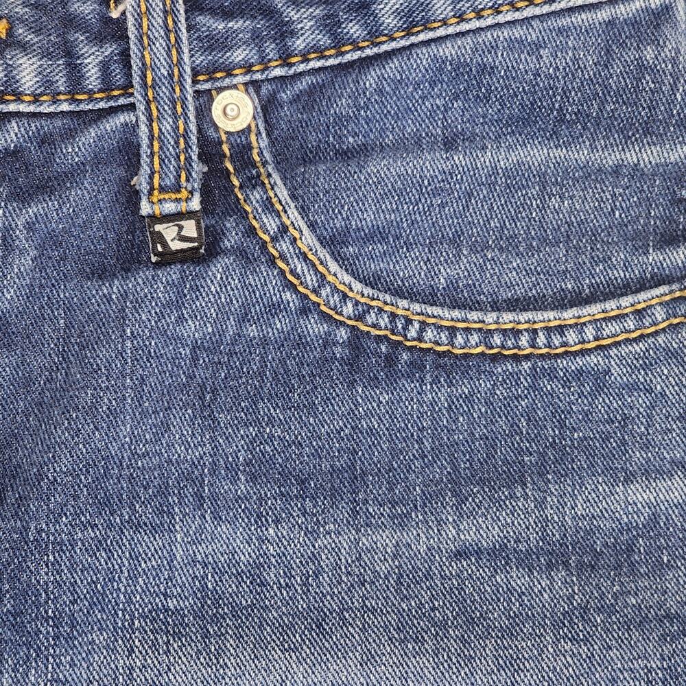 Vintage Rockies Jeans Womens 8 Dark Blue Denim Slim Bootcut Low Rise Stretch Y2K - Picture 12 of 16
